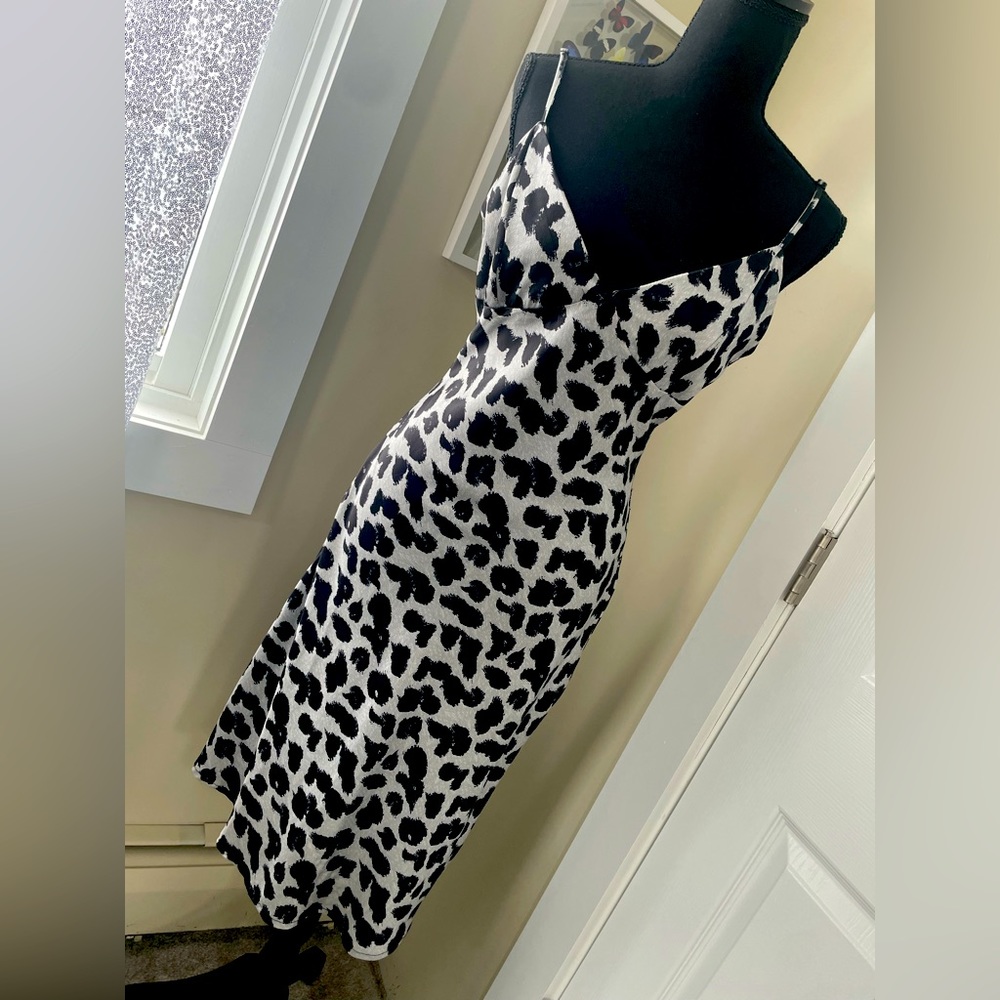 He’s Mine Silver Leopard Print Dress